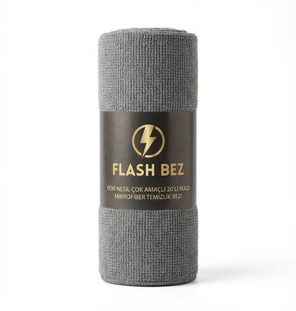 Flash Bez Yeni Nesil Çok Amaçlı 20'li Rulo mikrofiber Temizlik bezi